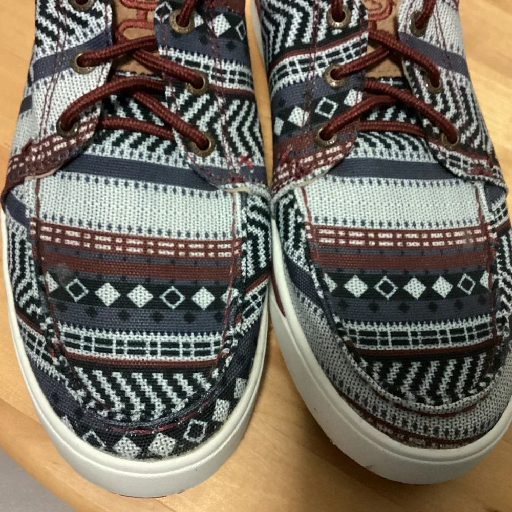 Twisted X Men's Loper  Casual Shoes Size 9 M Aztec Print‎  Gray Maroon